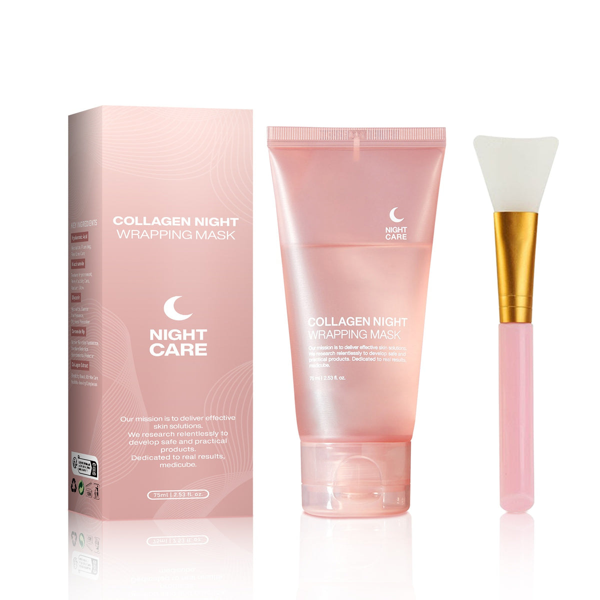 Face Night Mask Collagen Wrapping Mask Natural