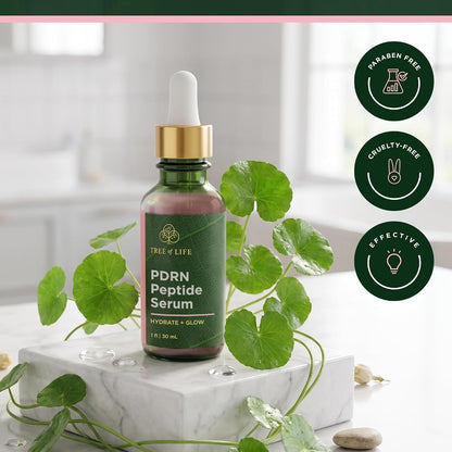 PDRN Serum for Face with Salmon DNA & CICA, 1 Fl Oz | Firming PDRN Serum with Salmon DNA and CICA. Hydrating Face Oil Targets Dark Spots and Fine Lines for Clear Skin.
